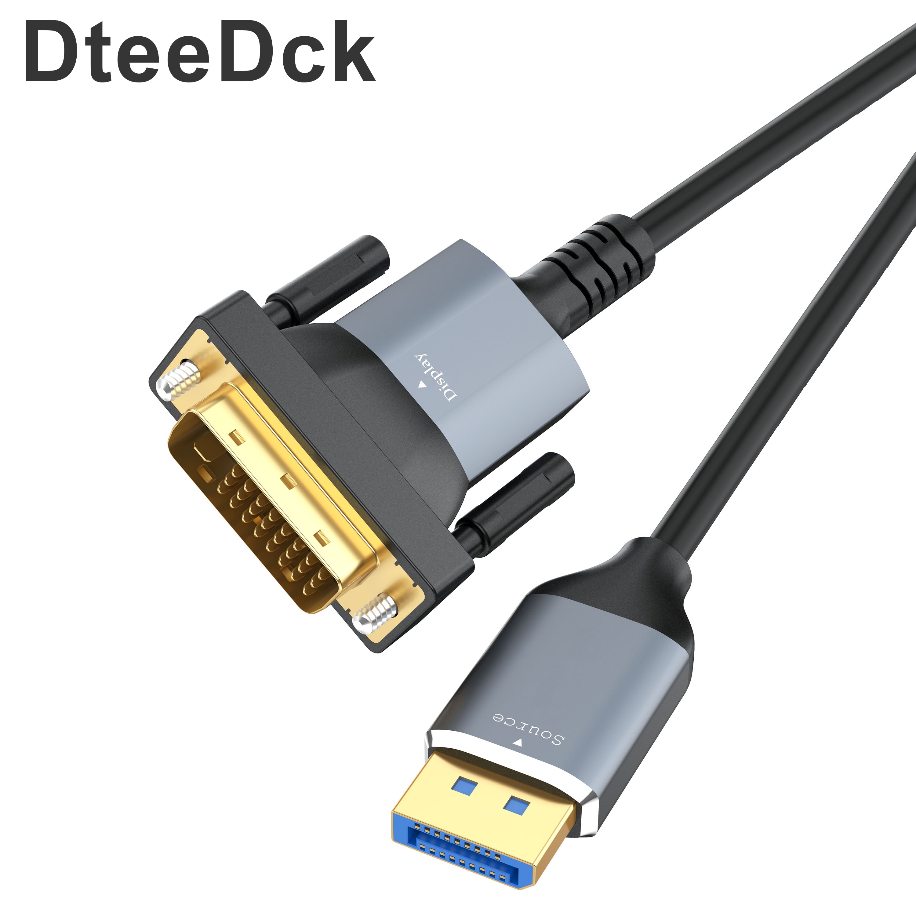 DteeDck 1080P DP-DVI ̺ Displayport Male-DVI Male ̺ , Ʈ ũž ̺ 1080P ÷ Ʈ Ŀ